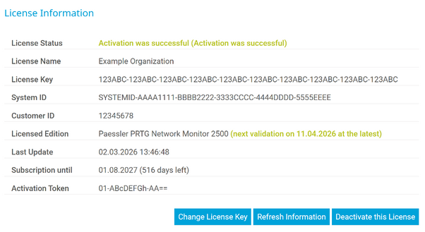 License Information